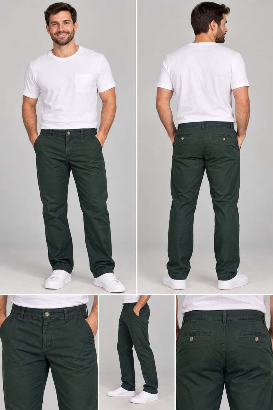 Dockers Pants Size 12M Green Cotton Chino Trousers